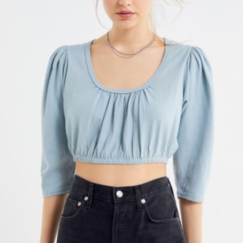 Urban outfitters long sleeve crop top